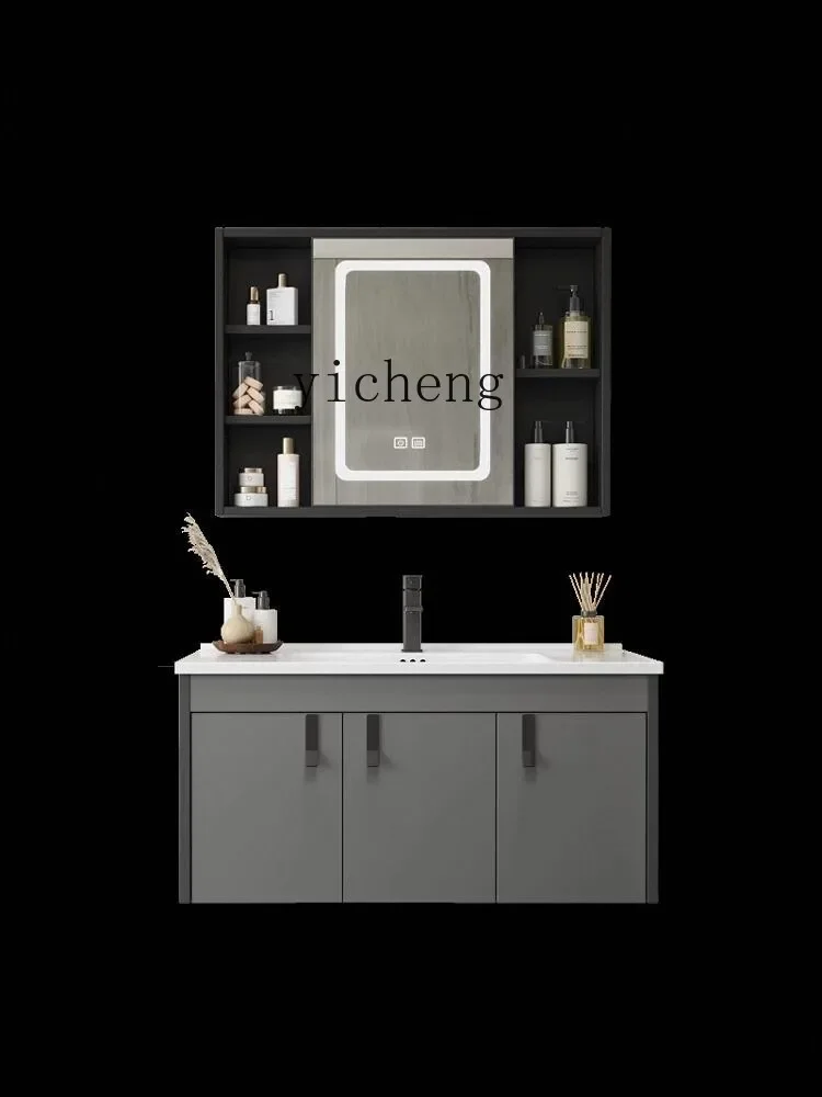 b2 Smart Bathroom Mirror Cabinet Wall-Mounted Mirror Rack Separate Storage All-in-One Cabinet Anti-Fog