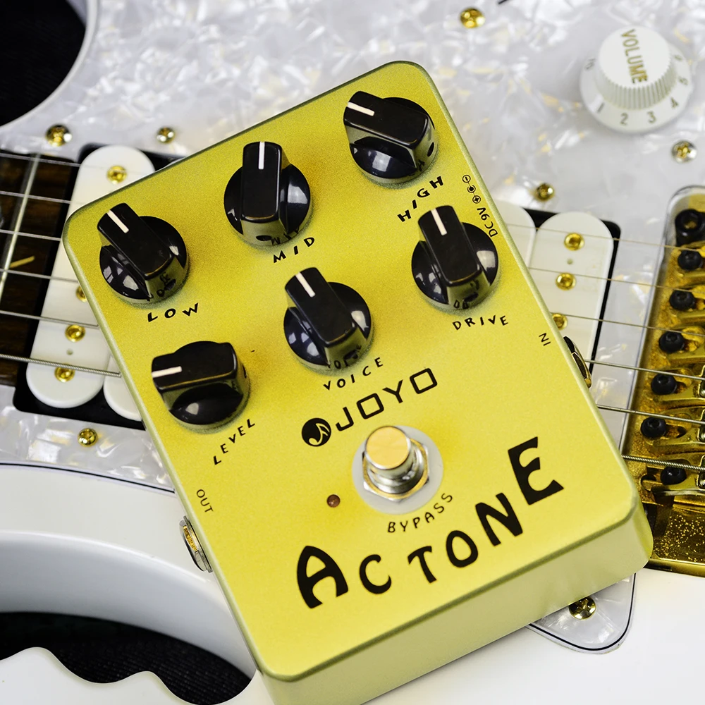 JOYO JF-13 AC TONE Overdrive Guitar Pedal Simulate from AC-30 Tube Amplifier Classic British Rock Sound for Guitarist