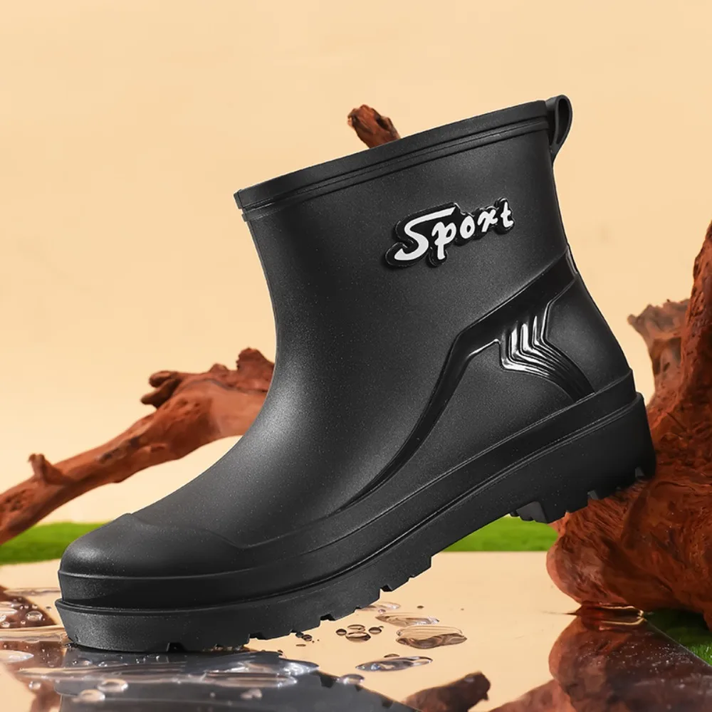 

Men's All-weather Stylish Work Rain Boots, Anti-slip Kitchen and Wear-resistant Rubber Shoes, Waterproof Fishing Shoes2026