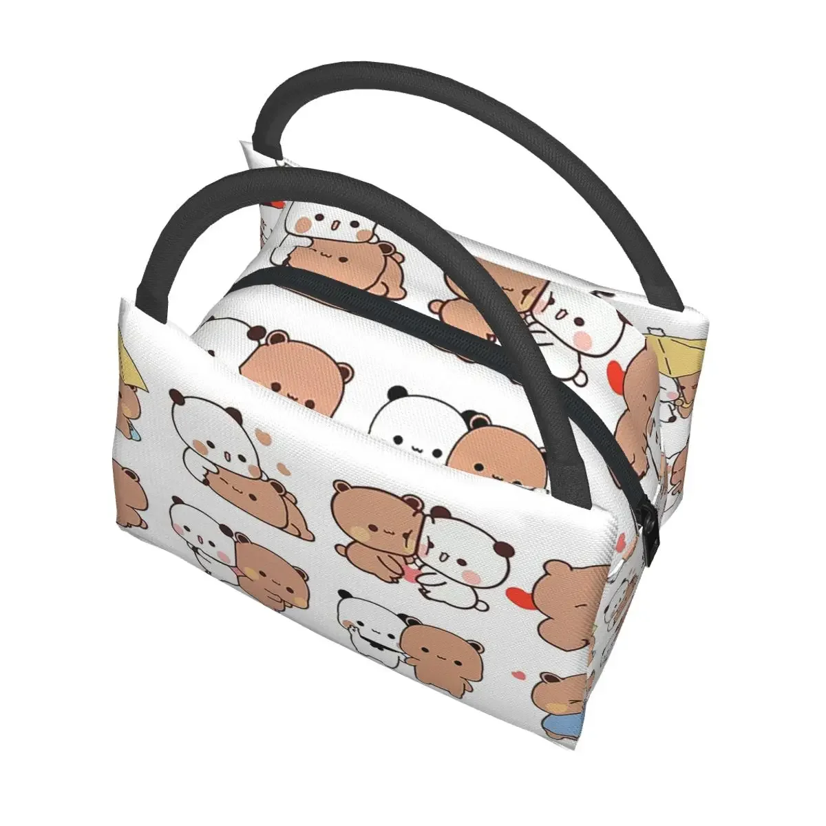 Bubu Dudu Bear And Panda Insulated Lunch Bag for Women Bento Storage Food Boxes Portable Container Cooler Thermal Lunch Box Tote