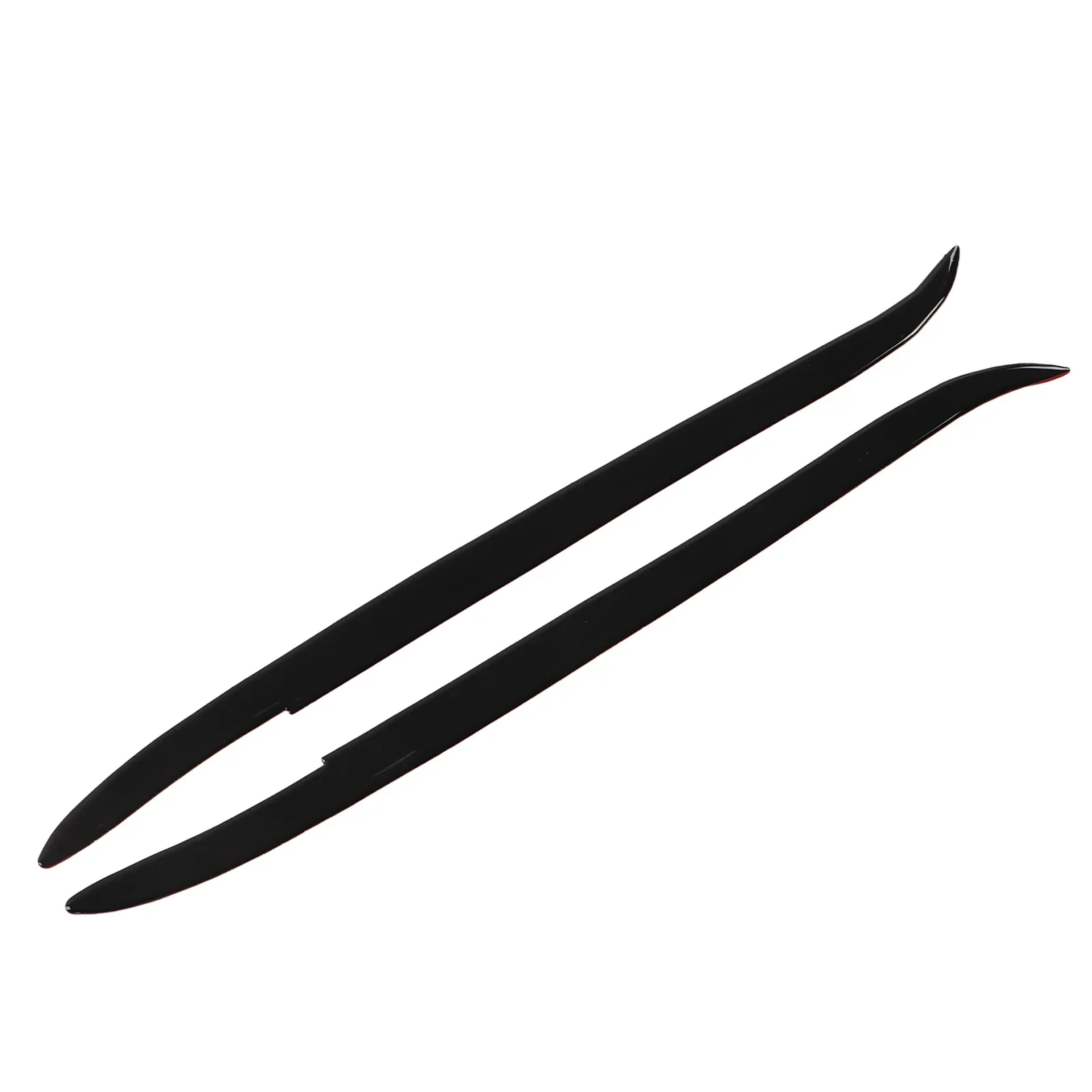 2 Pcs Headlight Eyebrow Glossy Black Trim Front Left Right Decoration for BMW E39 1997‑2003 Exterior Parts