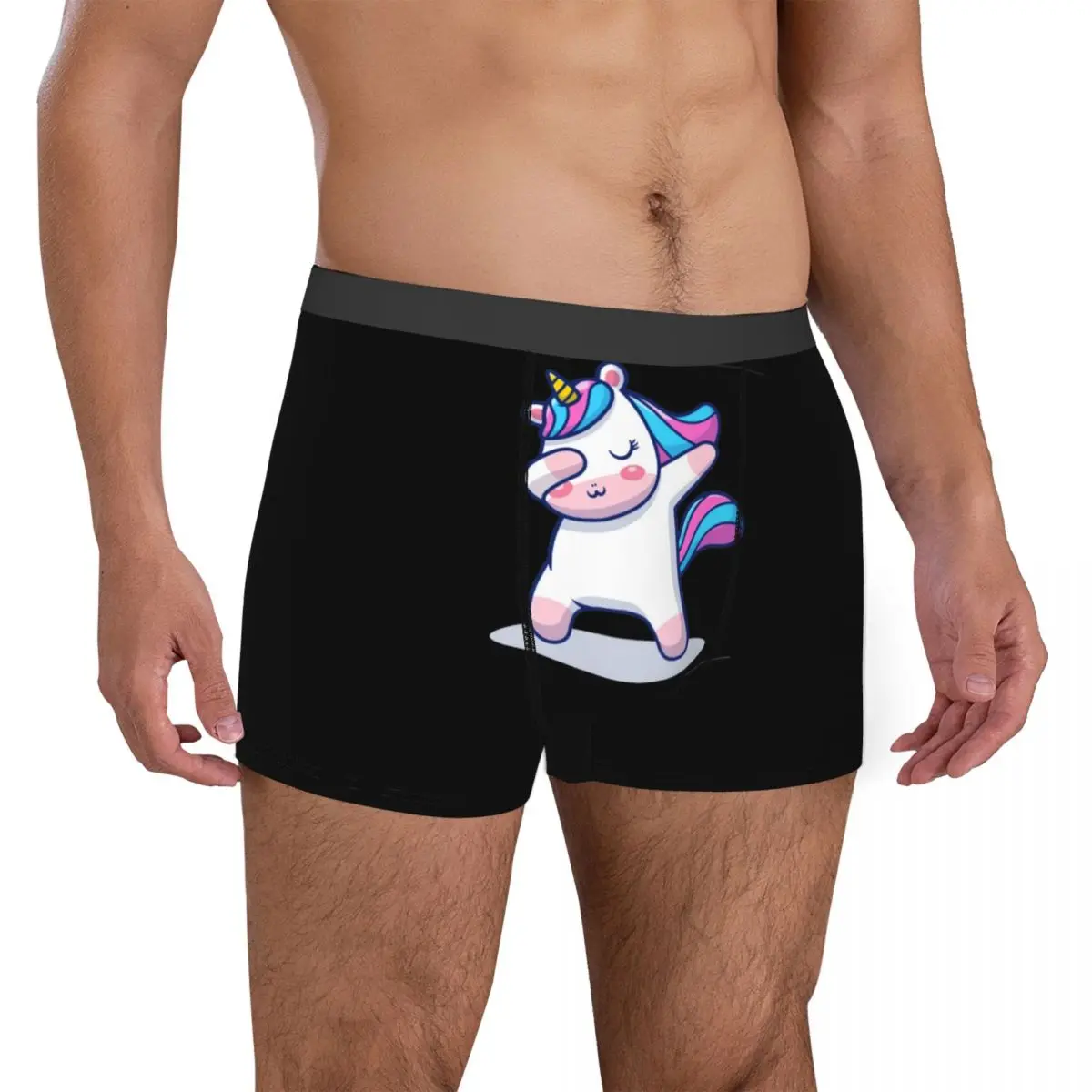 Bóxer De Unicornio exótico para hombre, ropa interior divertida, bonita, novedad