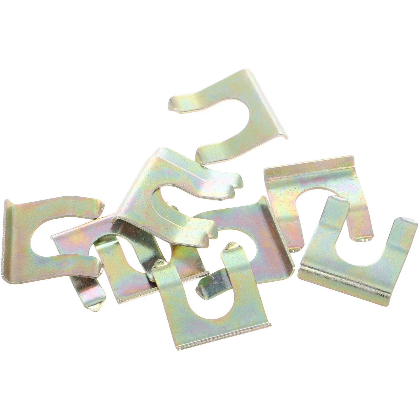 

10pcs U-clip Fittings Iron Clip Brake Tube Line Holder Fixing Clamp Positioning Retaining Fuel Car Accessories