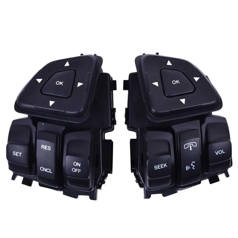 Nouveautés - Paire de commutateurs de volant pour régulateur de vitesse pour Ford Edge Explorer Flex Lincoln MKX BT4T-9E740-AFW BT4T-9E740-CFW