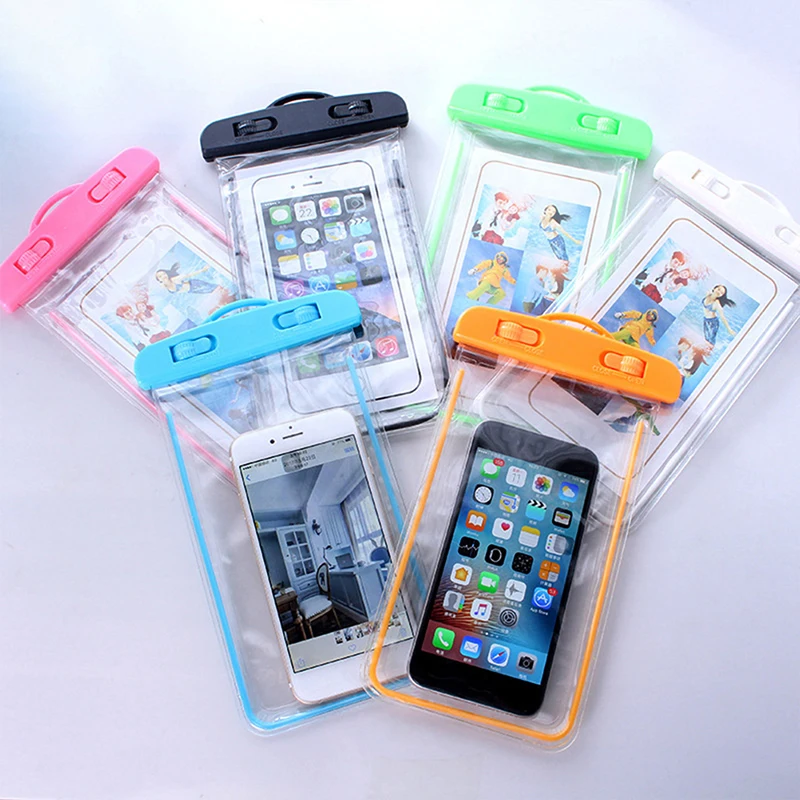 Swimming Bags Waterproof Phone Case Water proof Bag Mobile Phone Pouch PVC Cover for iPhone 12 Pro Xs Max XR X 8 7 Galaxy S10