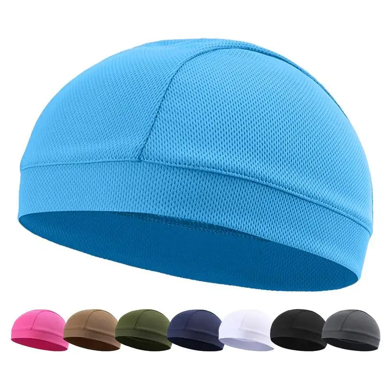 Cooling Skull Caps Helmet Liner Sweat Wicking Beanie Head Wrap Bicycle Cycling Running Hat Summer Sport Caps For Men Women