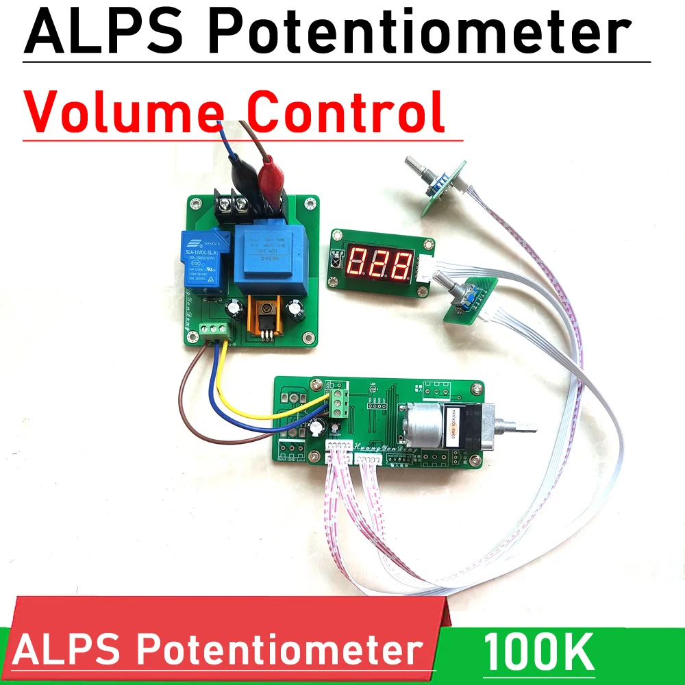 ALPS Motor potencjometr zdalnego sterowania płyta sterowania głośnością dla wzmacniacza mocy panel przedni regulator głośności ac 9-12v