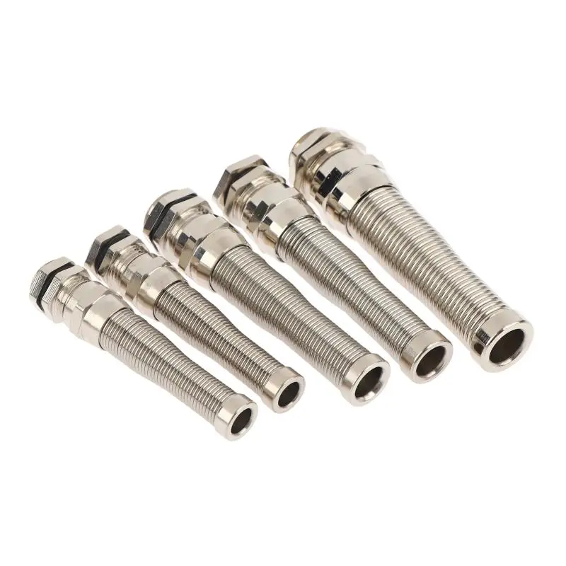 *New Sale IP68 Electrical Waterproof Strain Relief Anti-Bending Nickel-Plated Brass Cable Gland Connector Nylon Metal Cord Grips