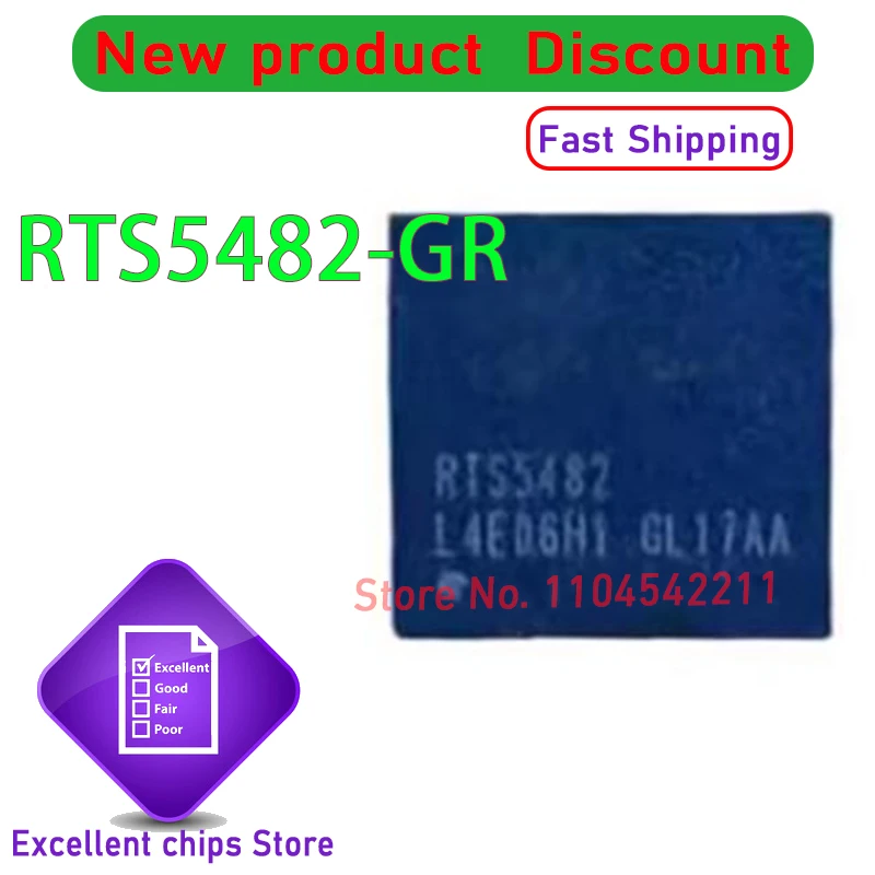 (1-20piece)100% New RTS5482 RTS5482-GR RTS5482-GRT QFN-56 Chipset