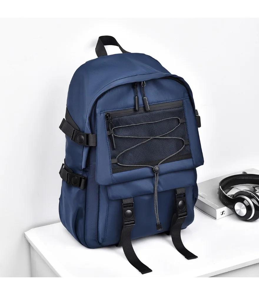 Large Capacity Student Nylon Backpack Leisure Travel Simple Backpack Fashion Middle School Student School Bag High School Studen