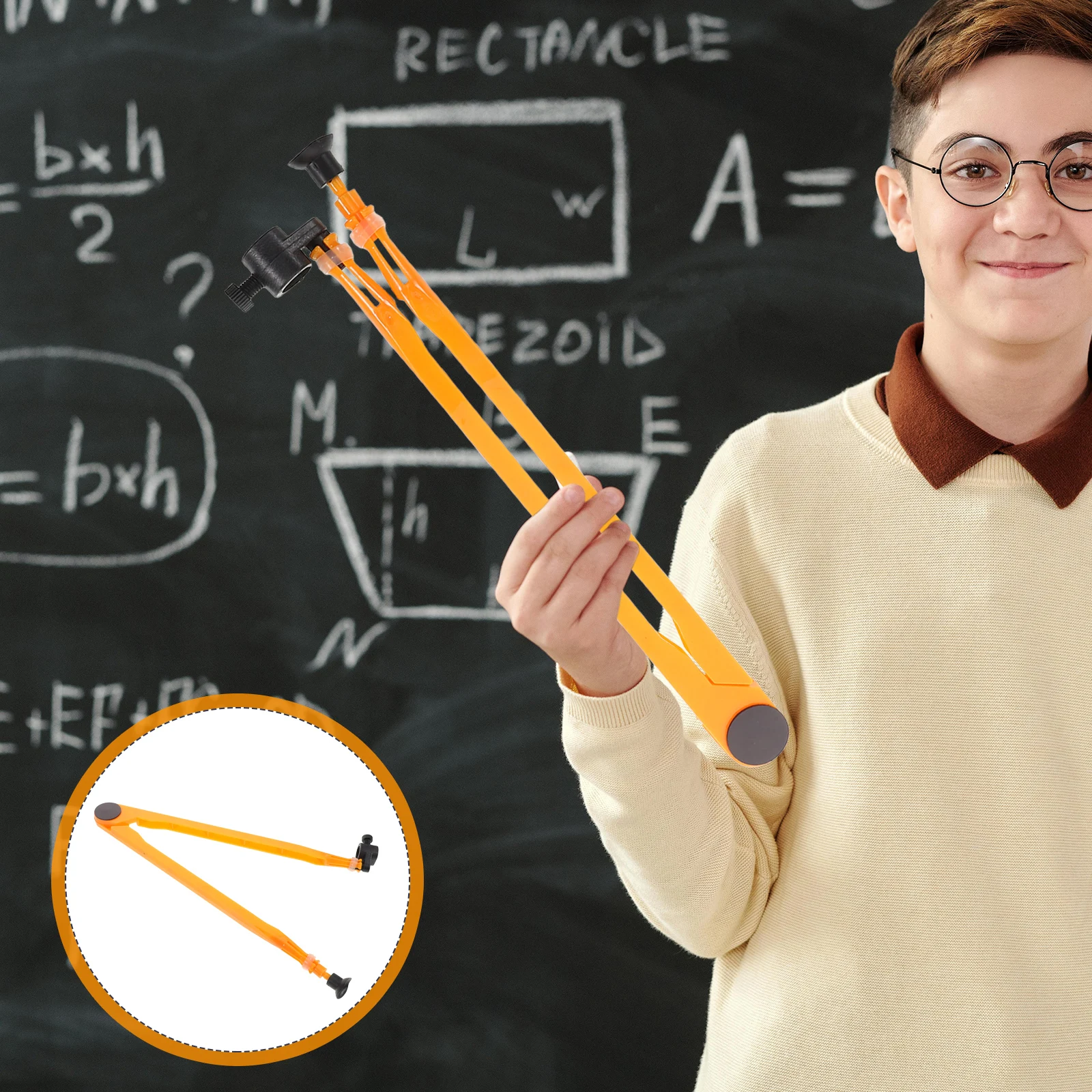 

Compass Geometry Tool Safety Drawing Circles Teaching Math Whiteboard Engineering Drafting Precision Plastic Large Circle Beam