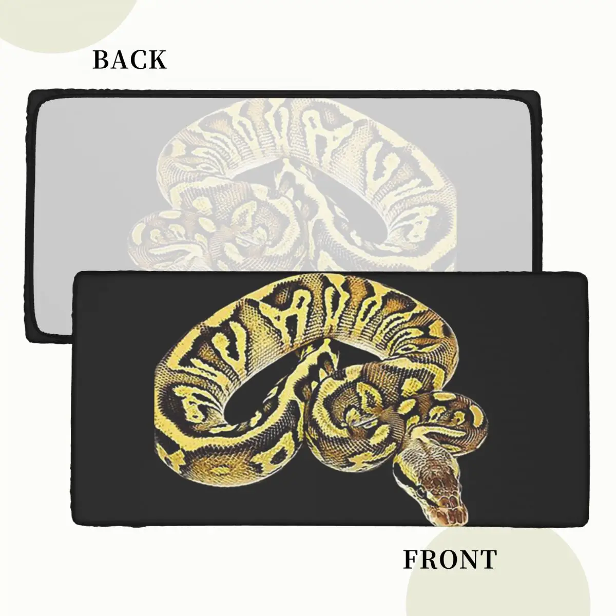 Ball Python Pastel Leopard Custom Rectangular Tablecloth Waterproof Table Cover for Dining Events Table Cloth