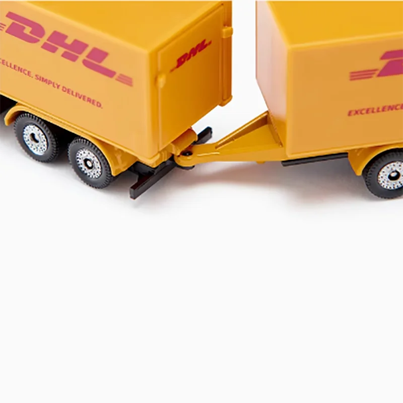 Siku Diecast Alloy Model DHL With Trailer 1694 Finished Simulation Miniature Engineering Car Hobby Collection Ornament Gift Toy