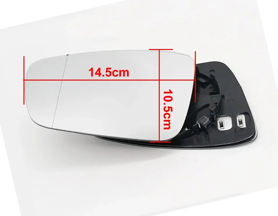 For Volkswagen VW Polo 2014 2015 2016 2017 2018 Car Side Mirrors Rearview Mirror Lens White Glass with Heated Function 1PCS