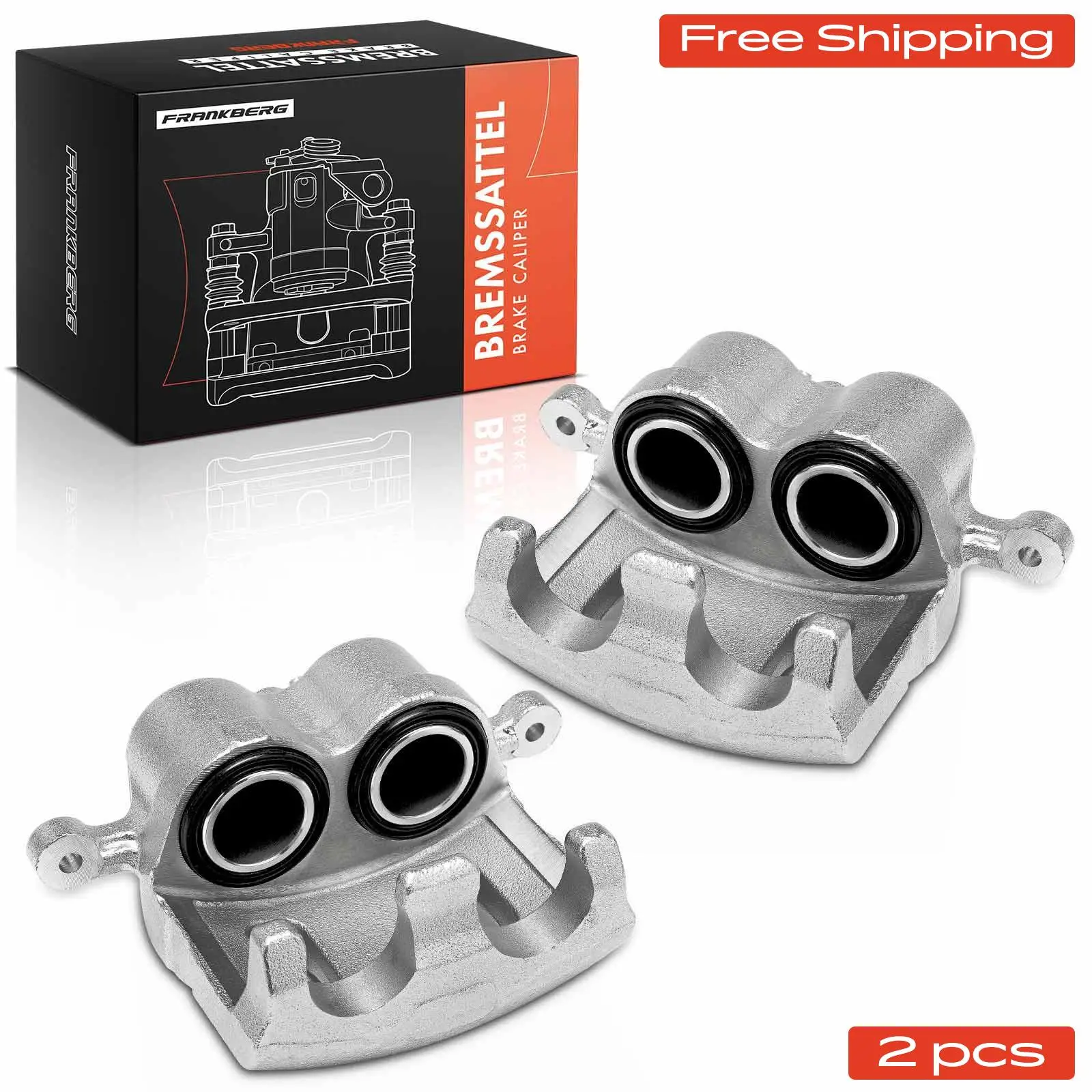 Frankberg 2x Étrier de frein pour essieu avant pour Hyundai Terracan HP 2.9L 3.5L 2003-2005 343980 58180 H1A30 58130 H1080 343981 58110 H1080