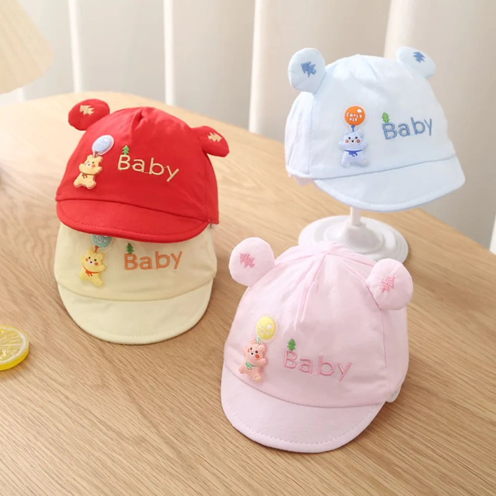 

Cute Breathable Baseball Hat Thin Soft Cotton Sun Hat Sunshade UV Protection Peaked Cap Boy Girl