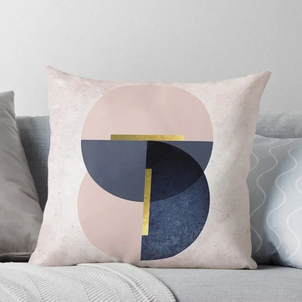 Overlapping Circles Throw Pillow pillow cover luxury pillowcases for sofa cushions christmas supplies autumn pillowcase pillow