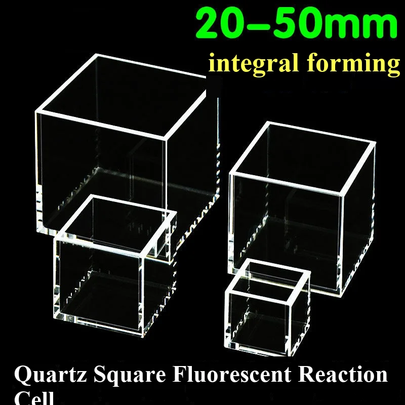 Integrated molding process of quartz square fluorescent reaction tank and square cylinder with cover
