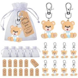 10 Shower Gift Sets Customer Return Gifts Animal Keychains Organza Bags And Thank-You Labels Shower Birthday Party Gift Items
