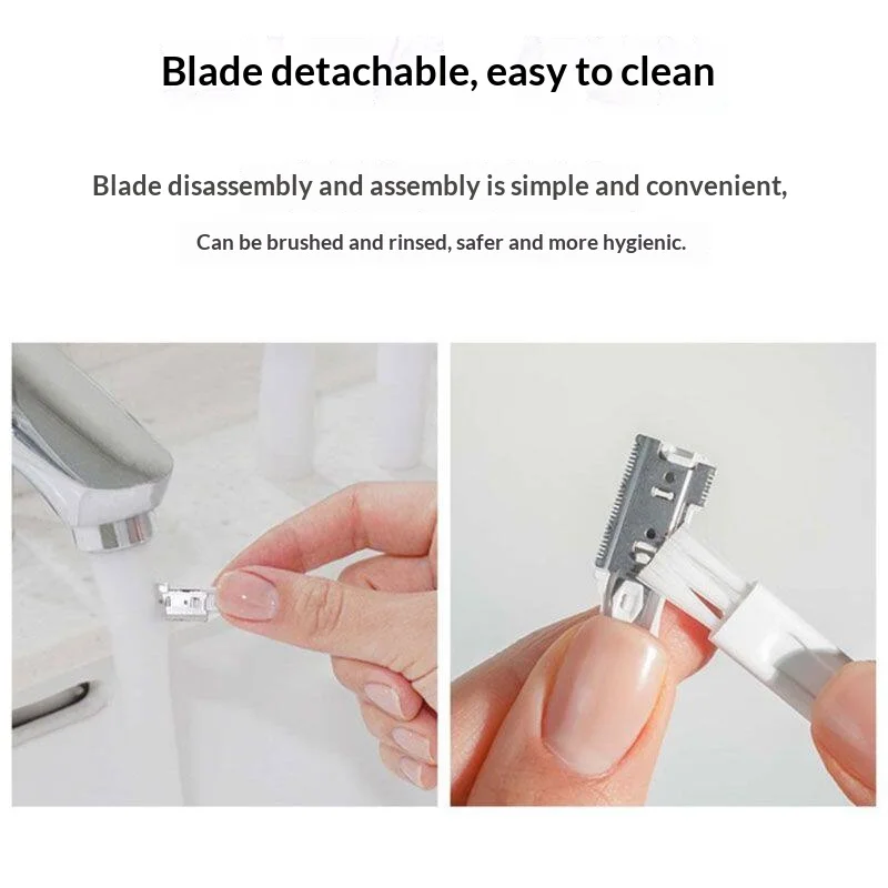 Electric Eyebrow Trimmer Razor Brow Shaping Portable Shaving with Duals Cutter Head Design Washable Hair Trimmer Razor Tools view 4