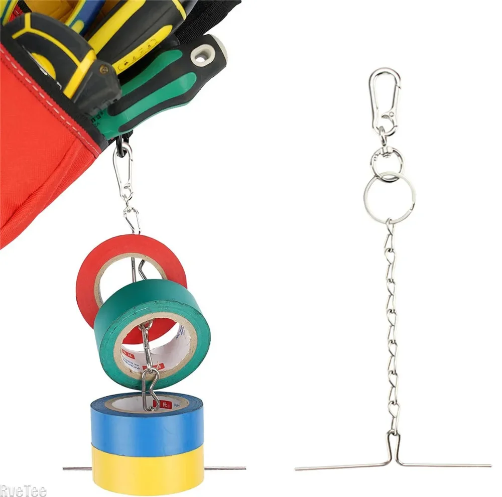 New High Quality Tape Storage Chain Holder with Trigger Snap Hook for Electrician Tool Belt Bag Accessories