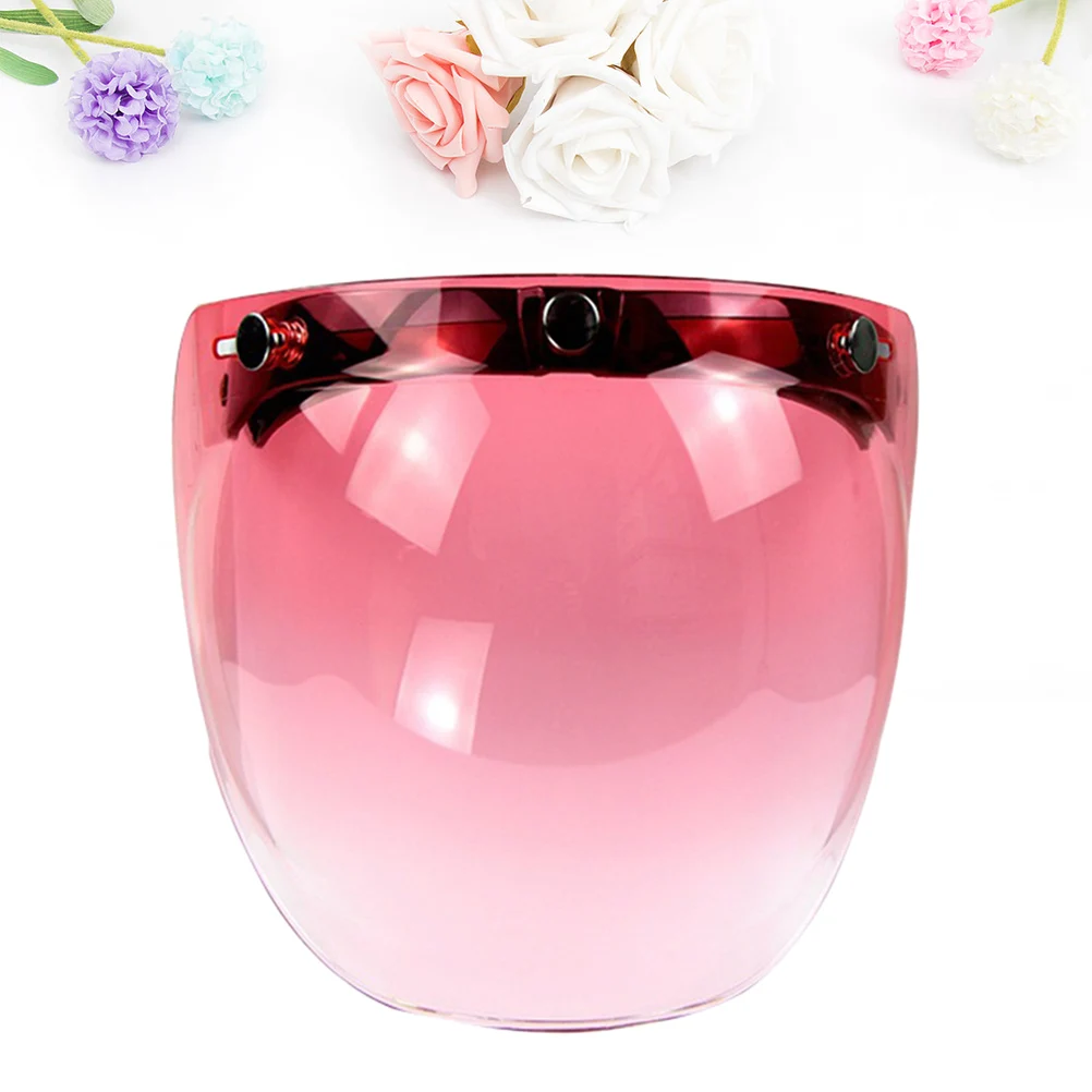 

Detachable Bike Goggles Visor Anti-glare Windproof PC Fence Three Buckles Shield and Install Belt Rack for DIY (Gr