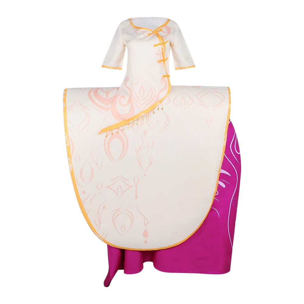 زي تنكري لشخصية إليان من المغامرة السحرية لفستان أداء مرحلة الرسوم المتحركة ثنائي الأبعاد #5