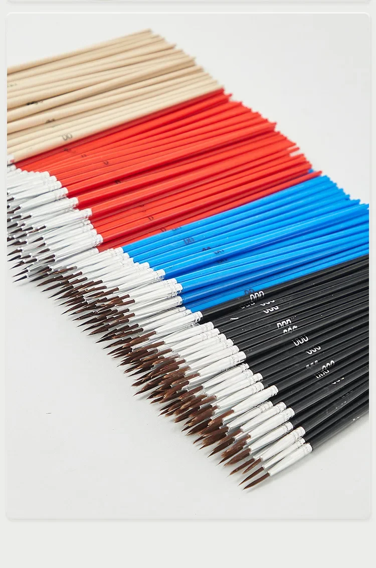 100-teiliges Set Nylon-Haarpinsel mit Haken, digitale Ölpinsel, Gipspinsel für Kinder, Keramikmalpinsel, Nachzeichnungsstift, Kunstbedarf – Detail 14