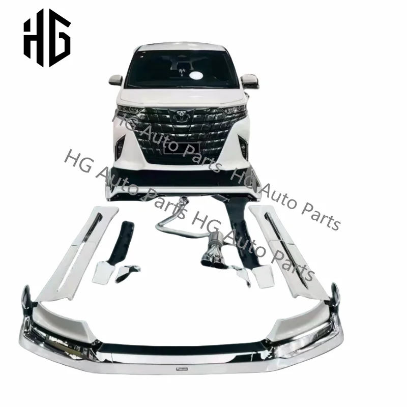 

PP Plastics Car Bumper Rear Diffuser Body Kit For Toyota Alphard 40 Series Upgrade To Modellista Style Bodykit