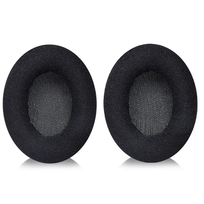 1 Pair Velvet Fabric Wrinkled Leather Ear Pads or Headband For Sennheiser HD201 HD201S HD180 Headphones Earmuffs Ear Cushion