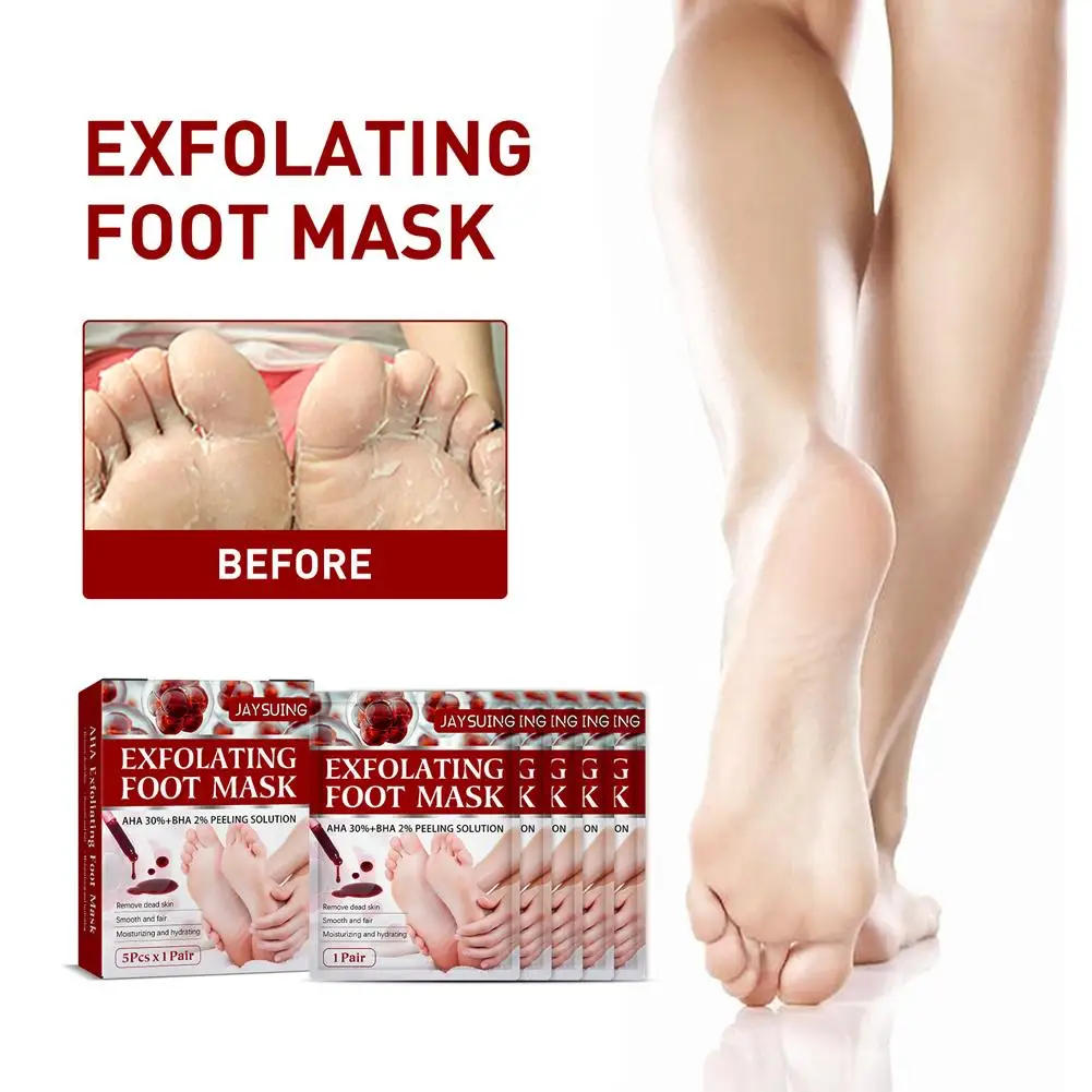 JAYSUING قدم قناع الجوارب قشر أداة العناية بالقدم ترطيب باديكير مكافحة الكراك كعب القدم مزيل الجلد الميت لمكافحة الكراك