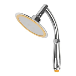 High Pressure Large Round Big Rainfall Sprayer 6 Inch Dual Use Hand Held/Top Shower Head Adjustable 360 Degree