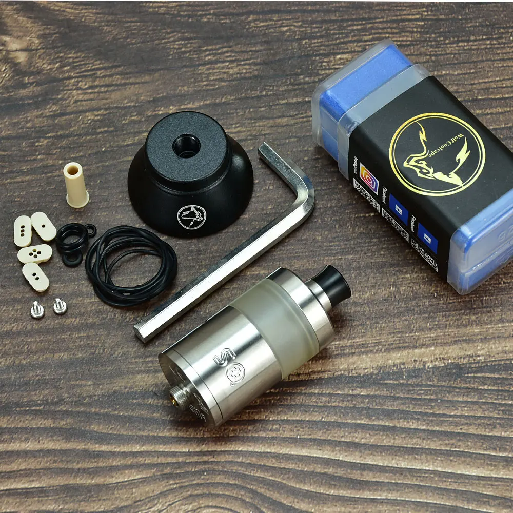 Wolfcoolvape SQuape Arise RTA DL / MTL atomizer 24mm 4ml Single Coil Rebuildable Vaporizer Tank 2ml cover Accessories