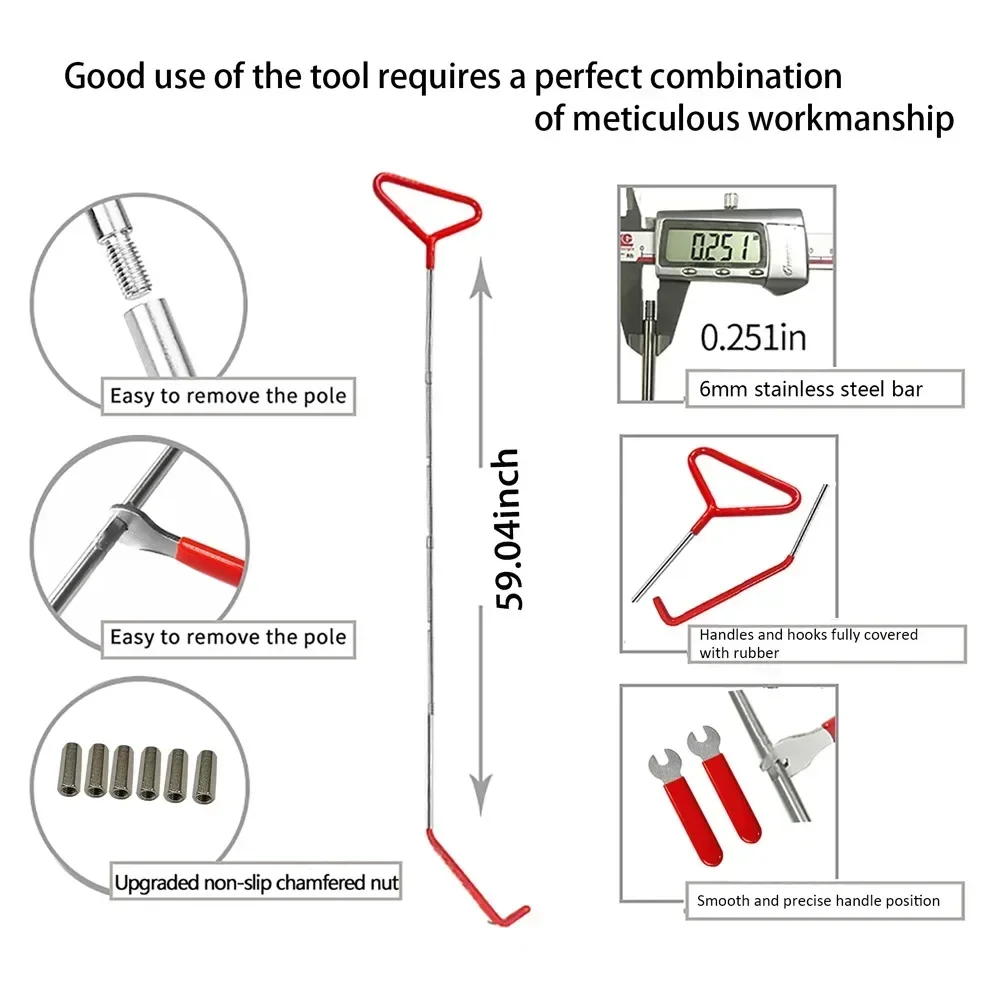 25-piece car truck multi-function tool set emergency door opening tool set, wrench combination tool, emergency hook hook