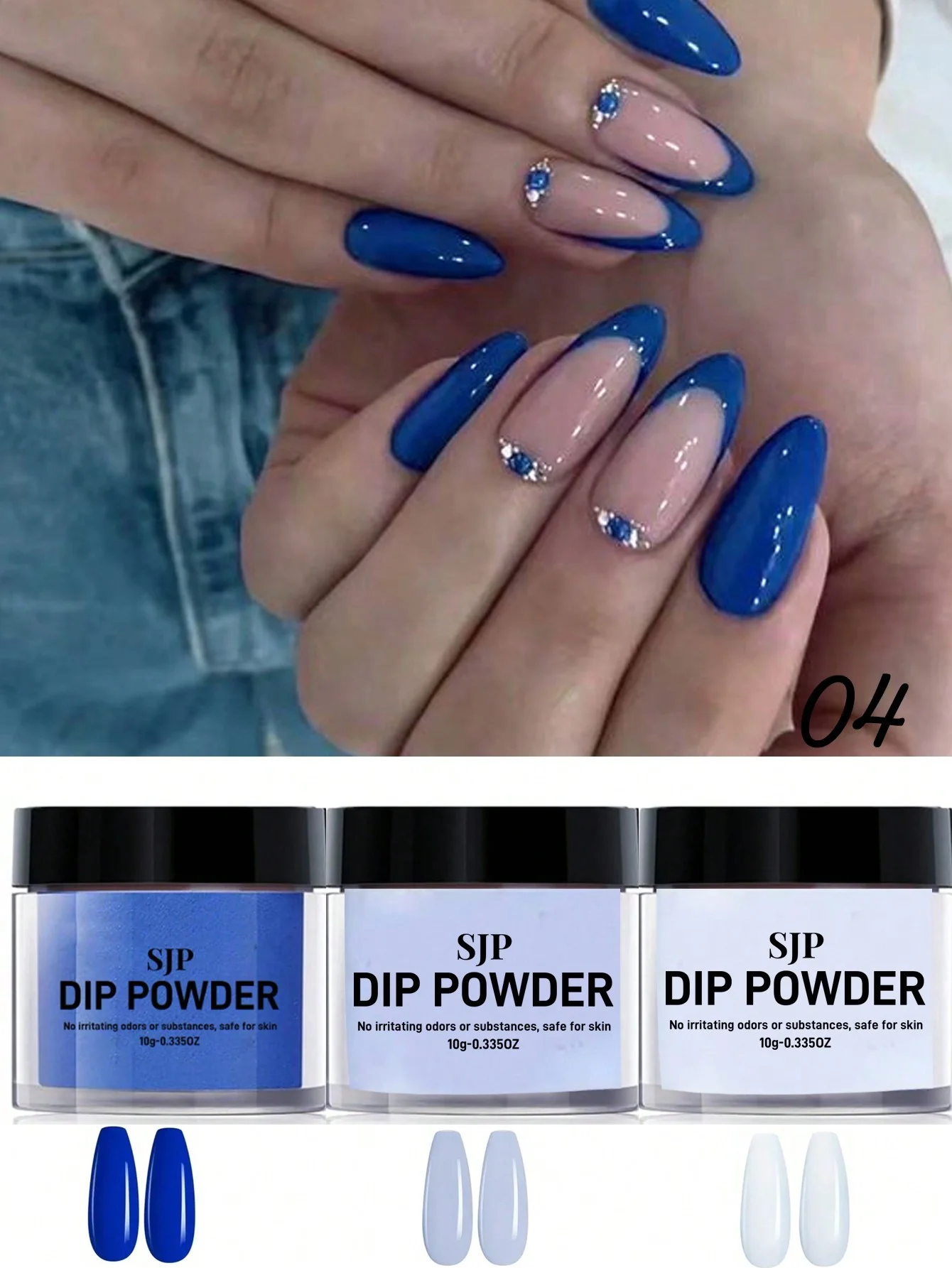 Set da 3 pezzi in polvere acrilica polimerica di cristallo per intaglio Punte per nail art 3D Generatore Sistema acrilico per punte di decorazione per nail art