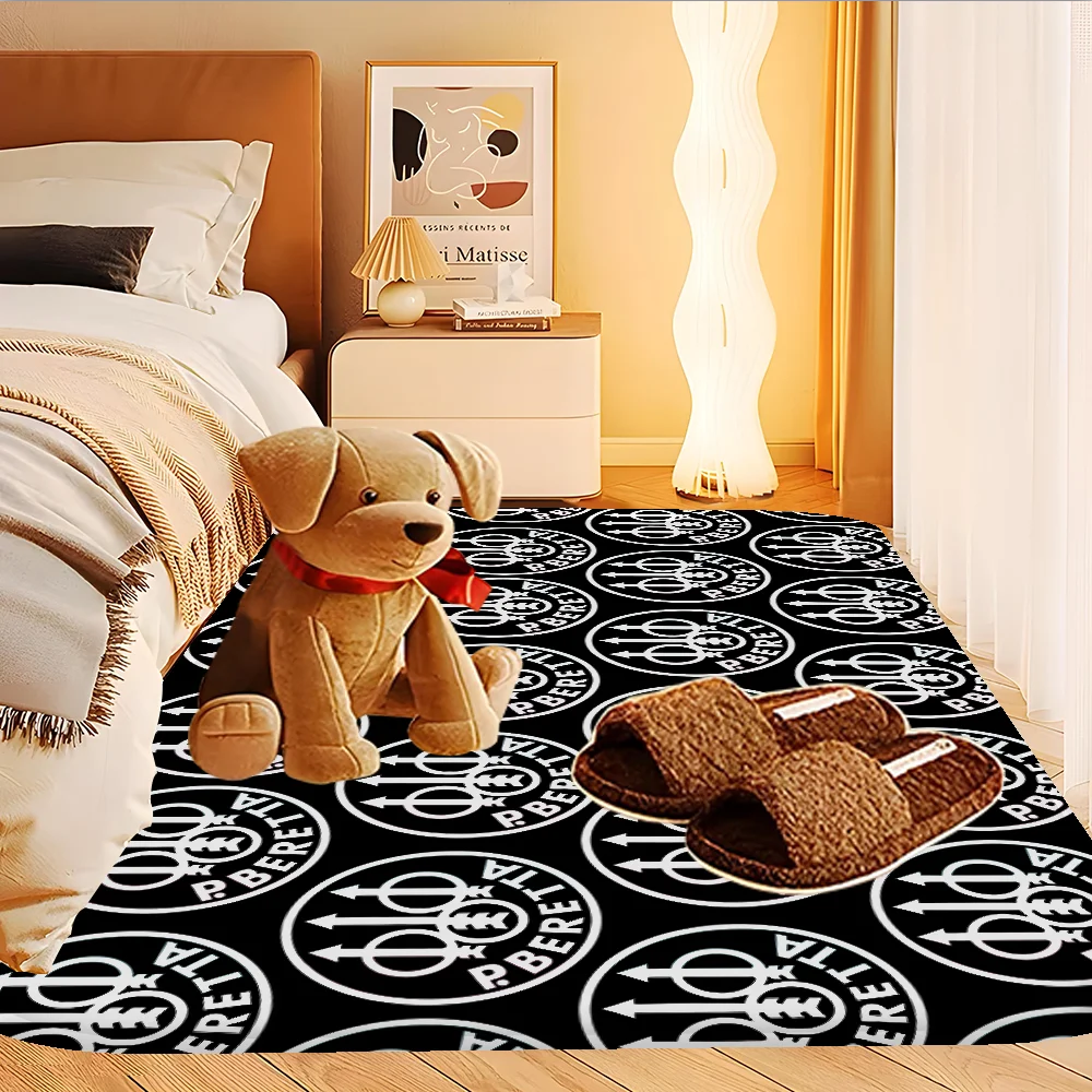 Gun Beretta Bathroom Mat Non-Slip Laundry Room Mat Laundry Decor Balcony Child Living Room Toilet Rug