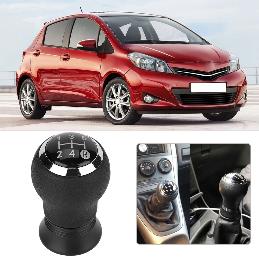 Car Modification 5 Speed Gear Shift Knob Head For Toyota Yaris 2005-2010