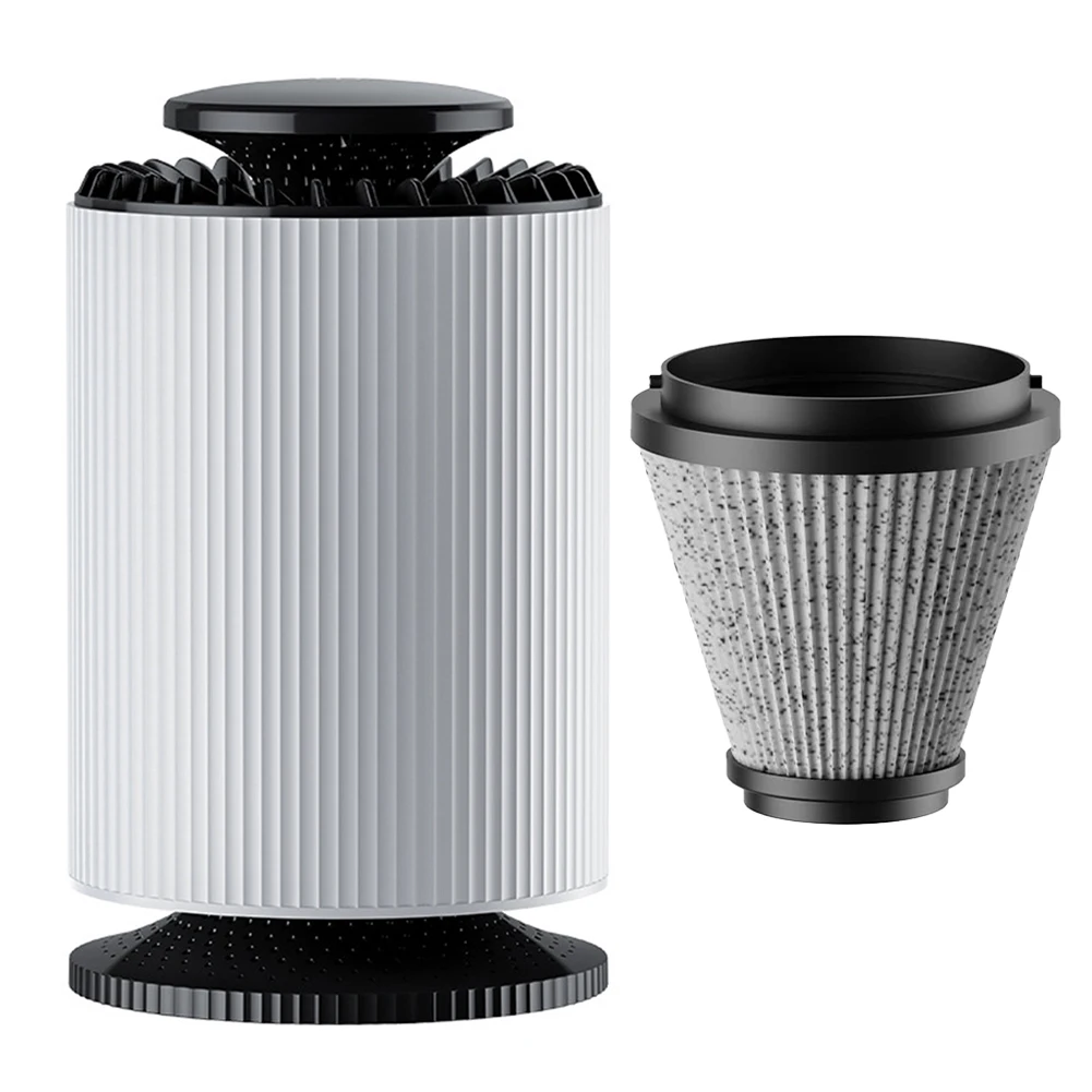 Compact Air Purifier For Small Spaces Compact Design Smoke Eliminator White And Black Indoor Air Cleaner Home Use