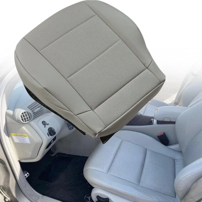 

1PCS Car Front Driver Side PU Leather Seat Cushion Bottom Seat Cover for 2005-2007 Mercedes-Benz C230，Car Interior Accessories