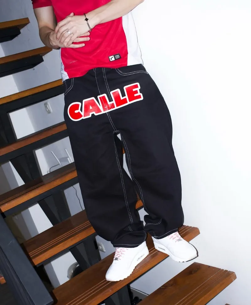 

Hip-hop Street Harajuku Letter Printing Oversized Wash High Waist Jeans Men Y2k New Casual Retro Loose Wide-leg Pants Women