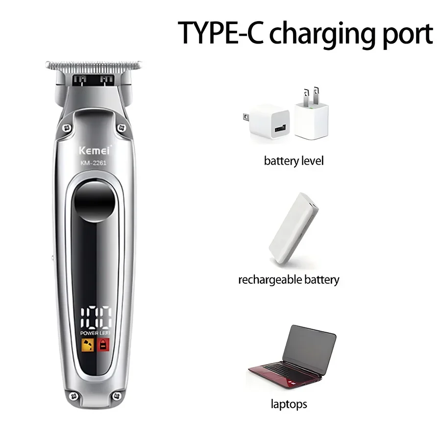 Kemei 2261 Men's Hair Trimmer Beard For Men Hair Clipper