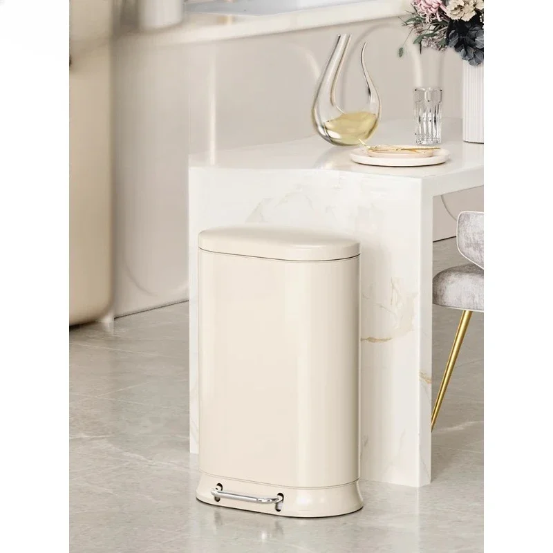 

Kitchen trash can oversized large capacity light luxury living room home retro