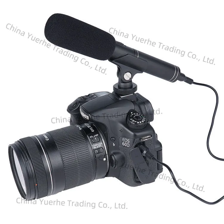 

Interview microphone, press recording microphone SLR camera Microfilm microphone
