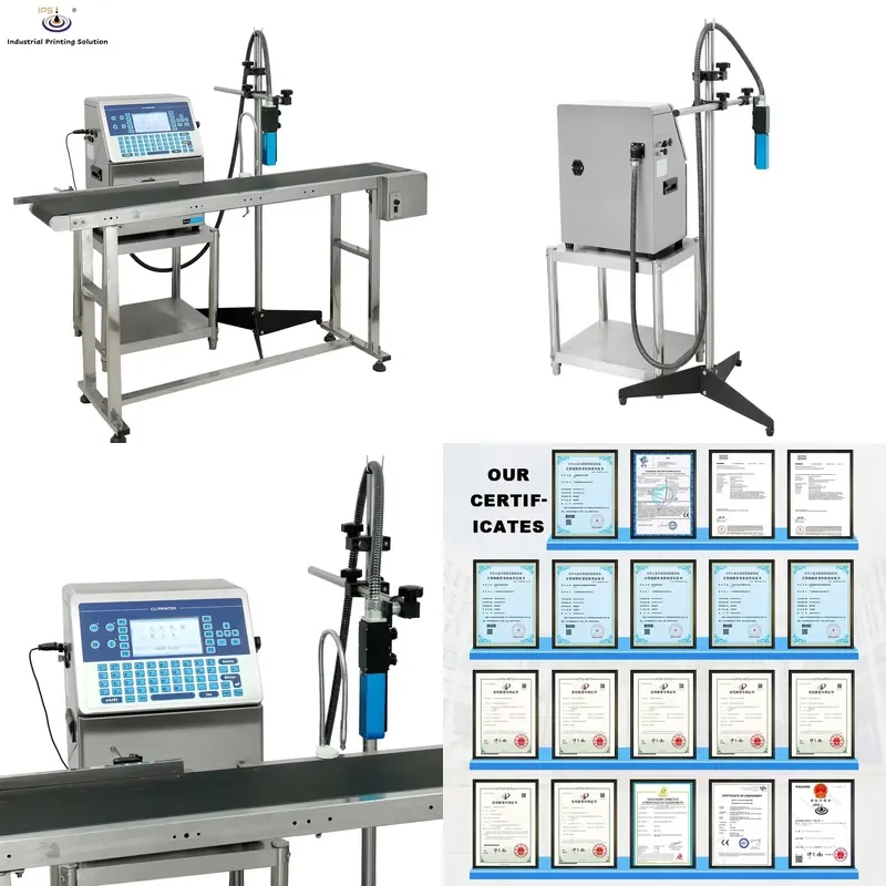 HCY IPS-PRIMA-B600 Plus Continuous Inkjet (cij) Coder White Cij Inkjet Printer Date Coder Coding Machine
