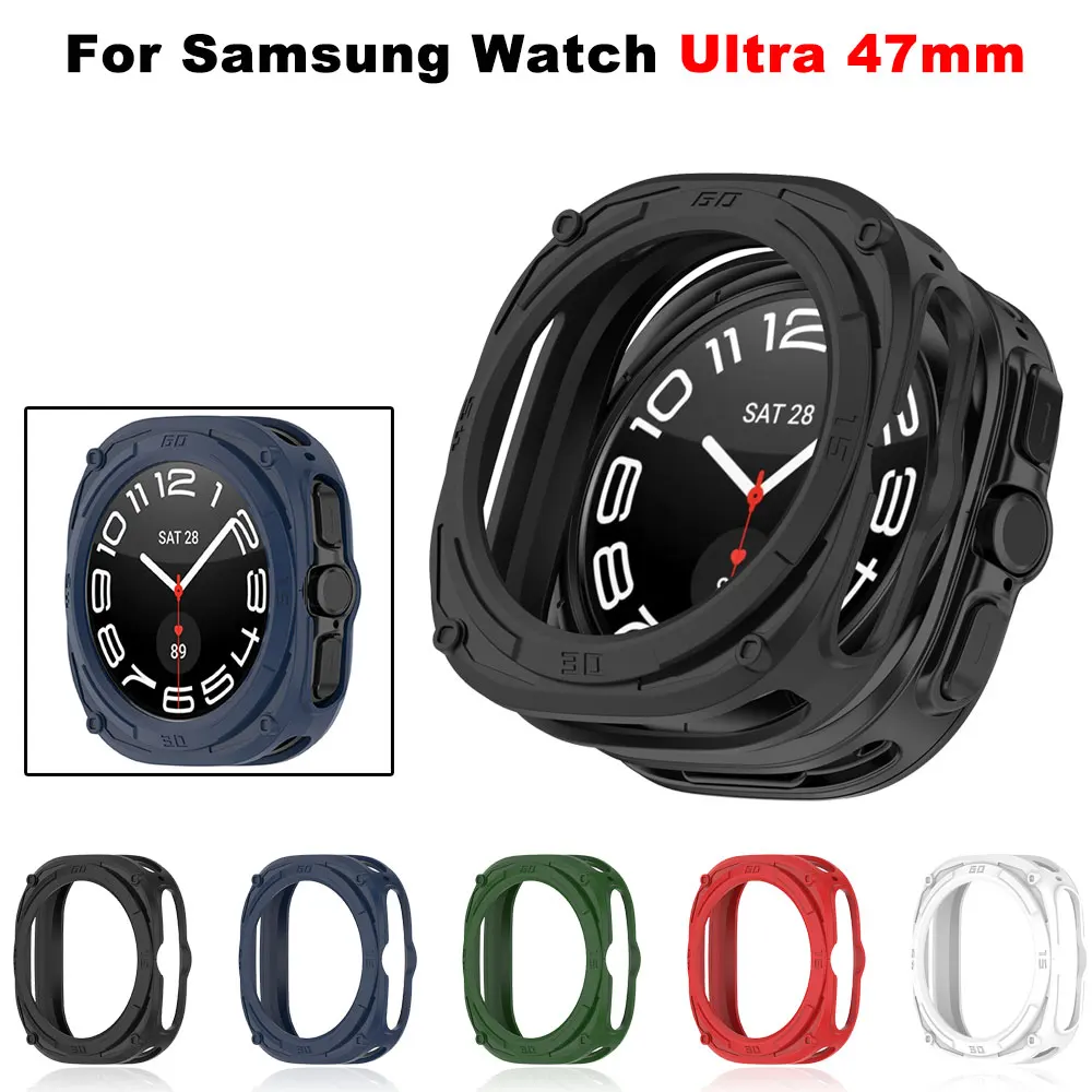 PC Watch Case For Samsung Galaxy Watch Ultra 47mm Cases Bumper All-Around Shell Protective Cover Smart Accessories