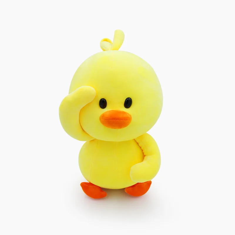 10-28cm dança patos de pelúcia brinquedos macios patos boneca brinquedo de pelúcia coreano netred vestindo ácido hialurônico pouco pato amarelo