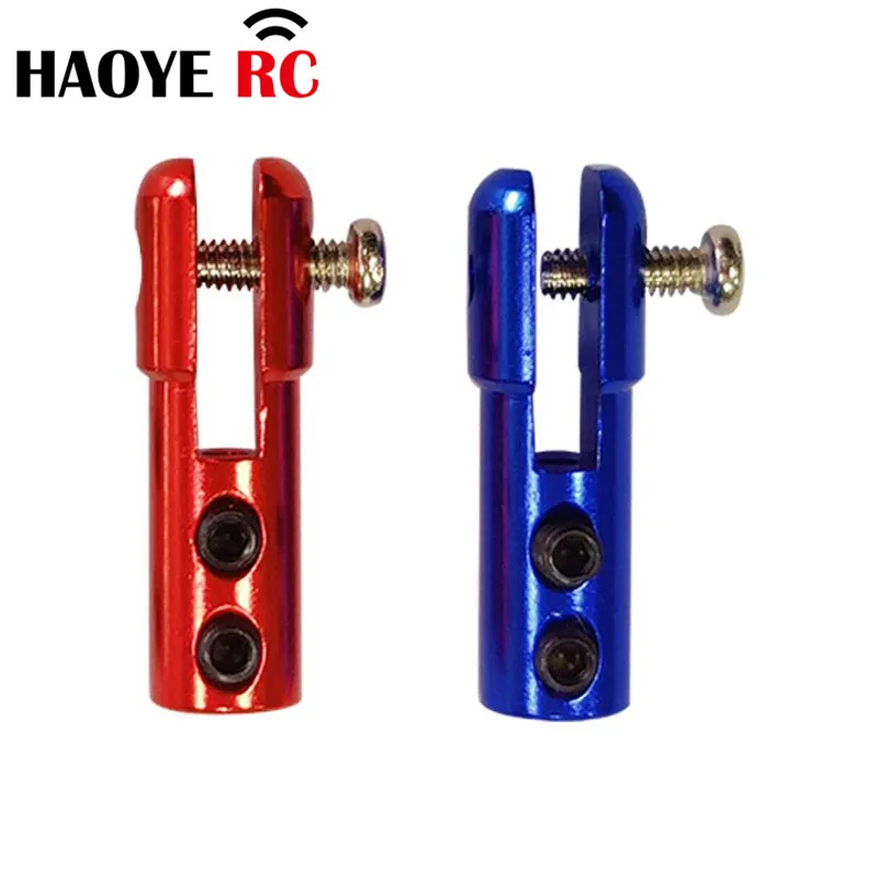 

Haoye 5Pcs 2mm Aluminum Alloy Clevise M2 Servo Horn Steering Rod Chuck Connector Clip For RC Airplane/Boat Model Parts Accessory