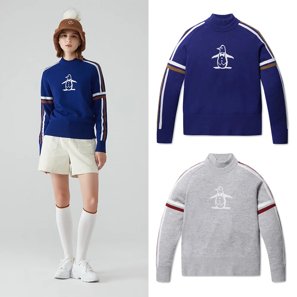 

Classic Versatile Women's Knitted Sweater New Lazy Comfortable Golf Trendy Brand Autumn Sports Clothing Long Sve round Ne