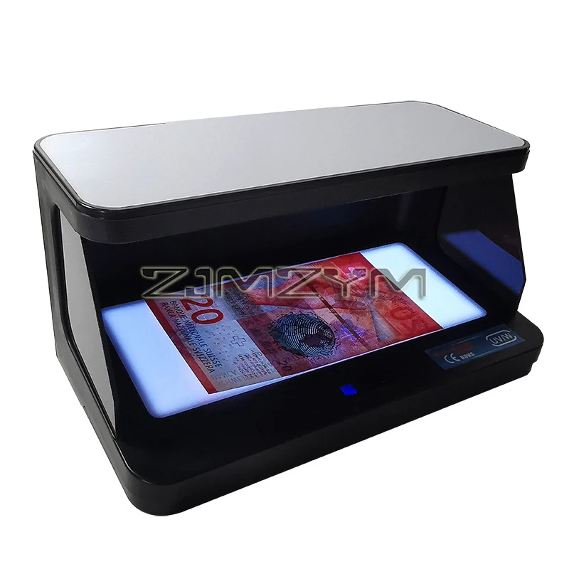 Portable Ultraviolet Purple Counterfeit Money Bill Detector Banknotes Cash Currency Desktop UV/WM/MG Money Checker billetes