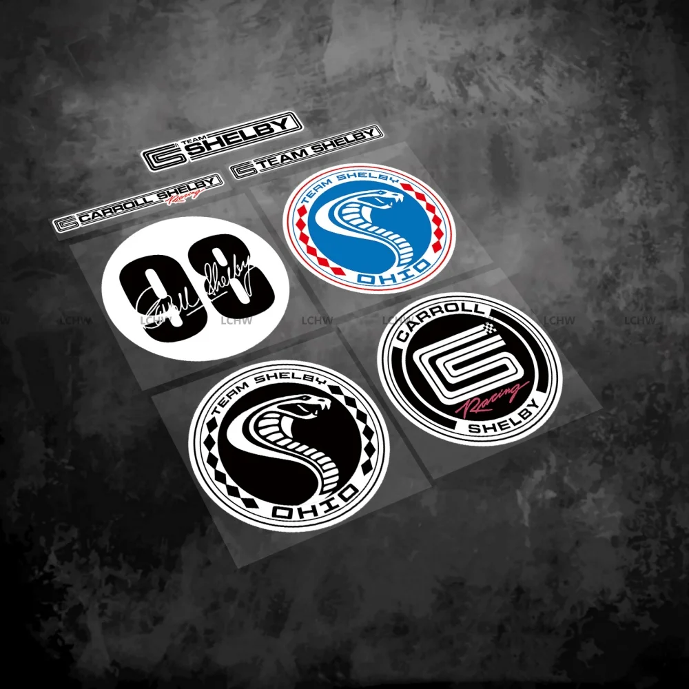 Pegatinas para coche Shelby Club 98 Snake, calcomanías para ventana de carrocería, cinta modificada para patrocinadores, gráficos de carreras de motor